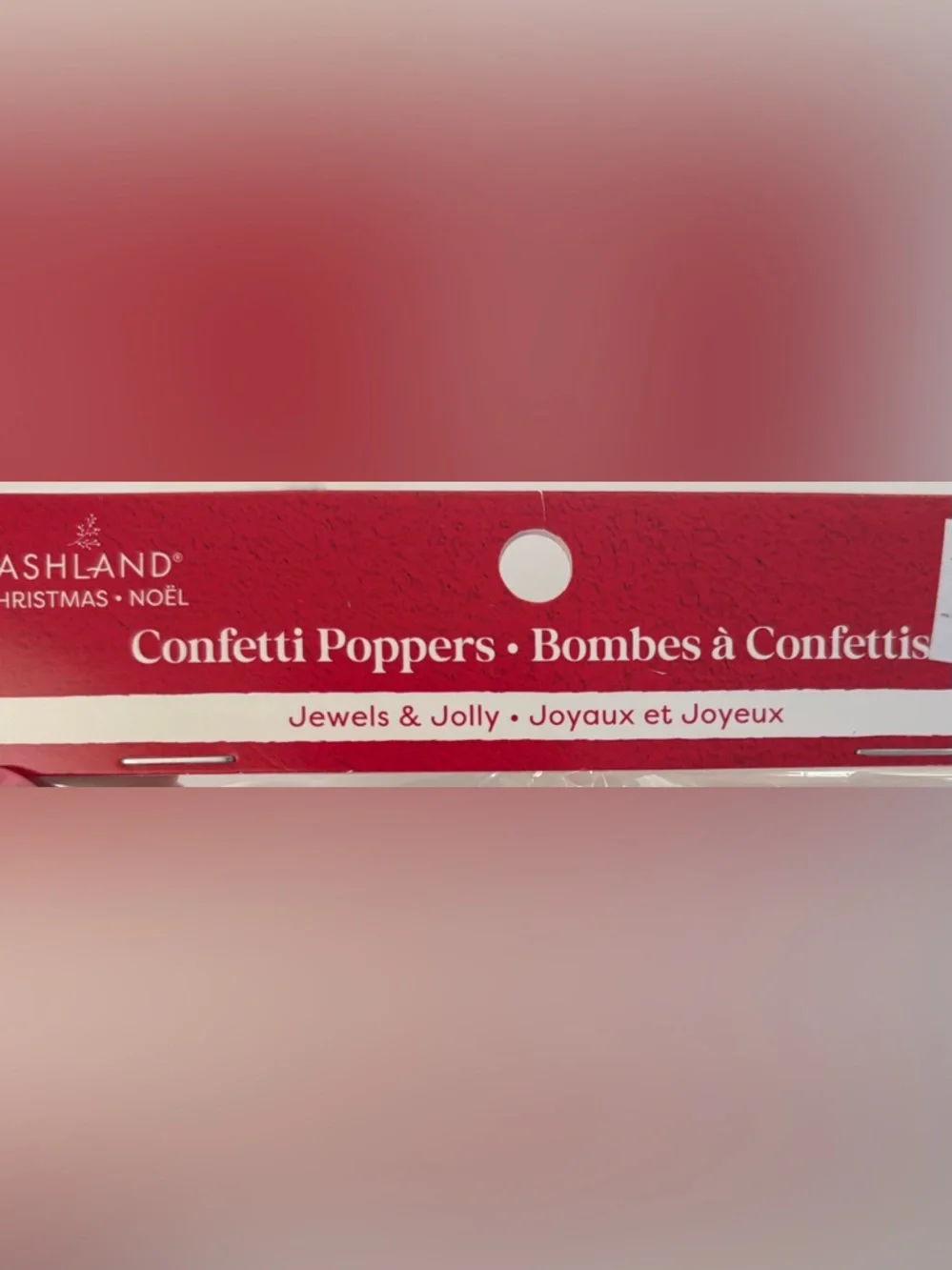 Confetti poppers NEW NWT 8 total 4 packages “making spirits bright” Christmas